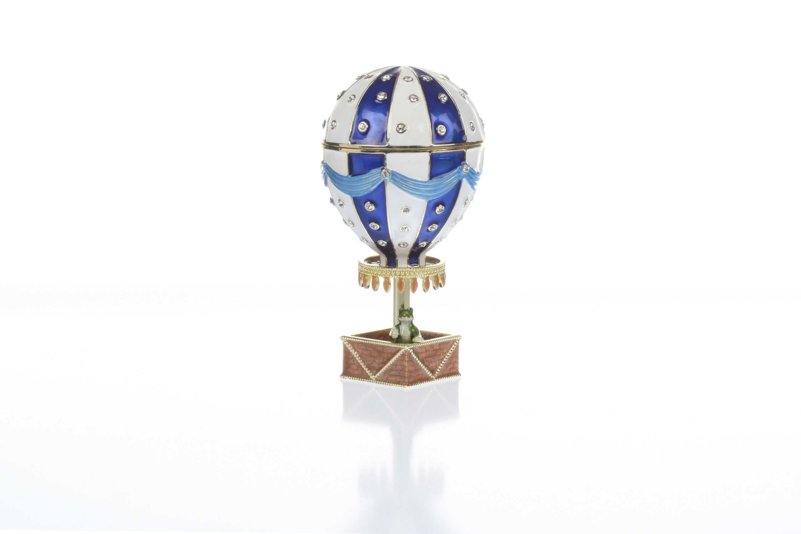 Blue Hot air balloon with frog Limited edition 1-250 - Image 4