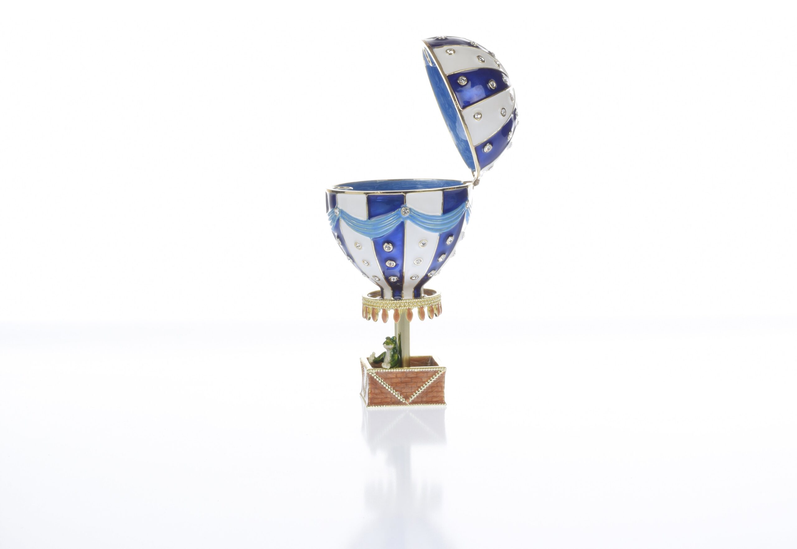 Blue Hot air balloon with frog Limited edition 1-250 - Image 5