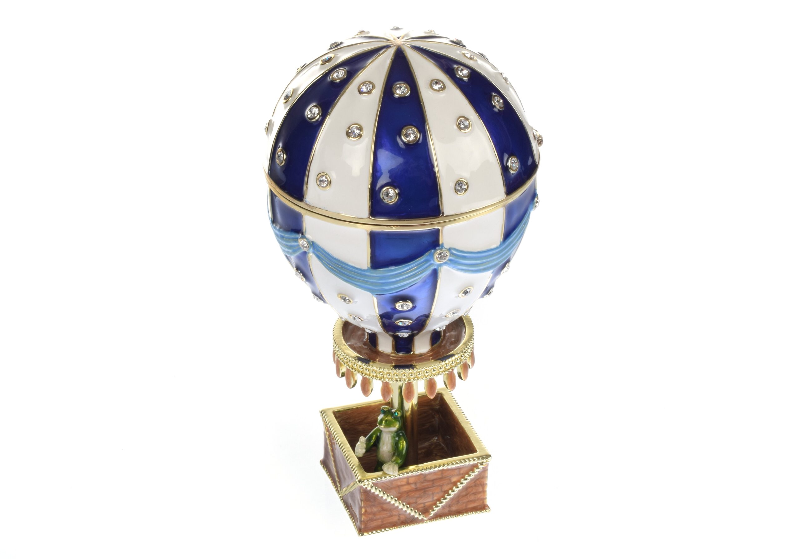 Blue Hot air balloon with frog Limited edition 1-250 - Image 2