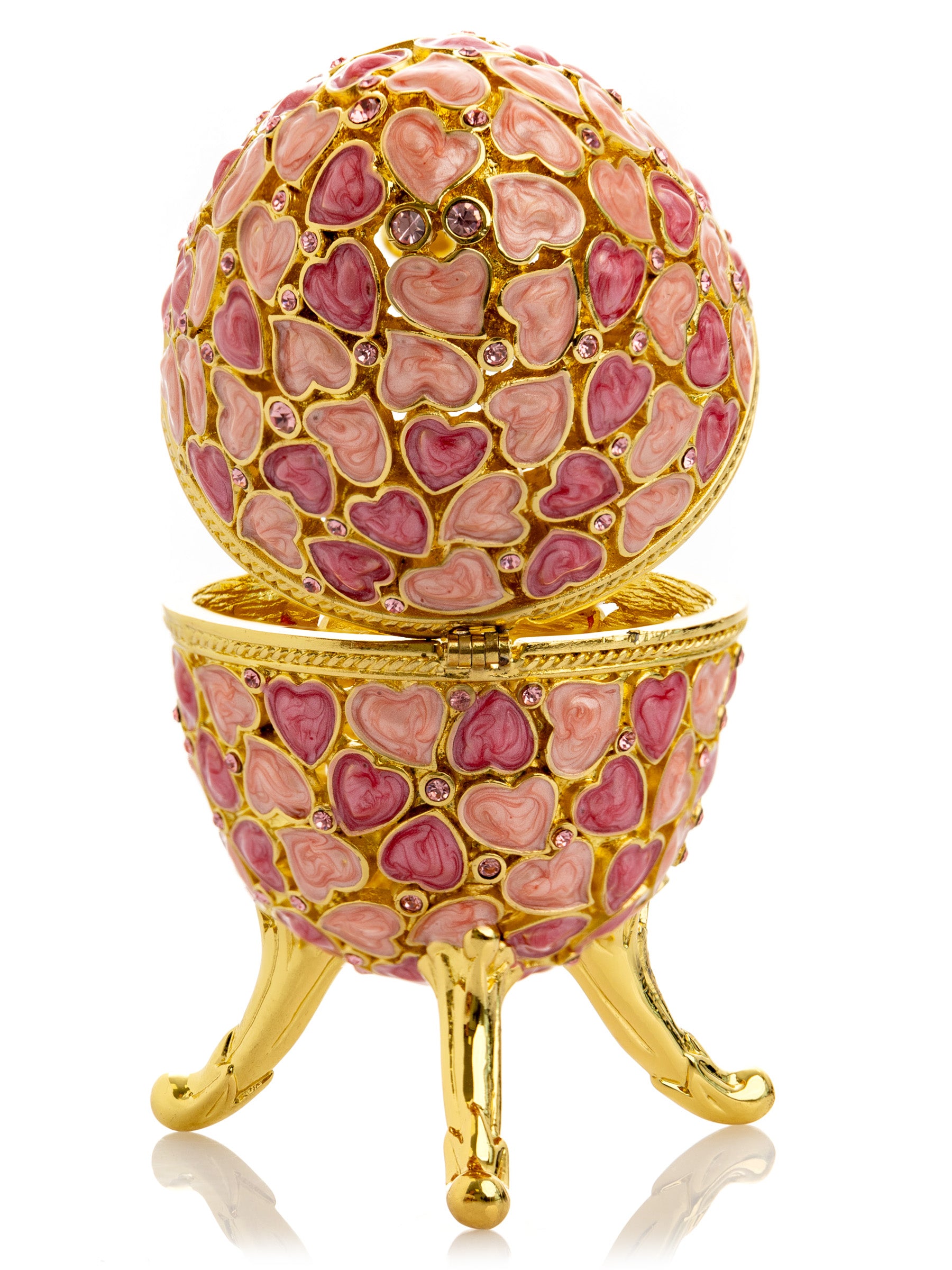 Pink egg decorated with hearts valentine's day - Image 3