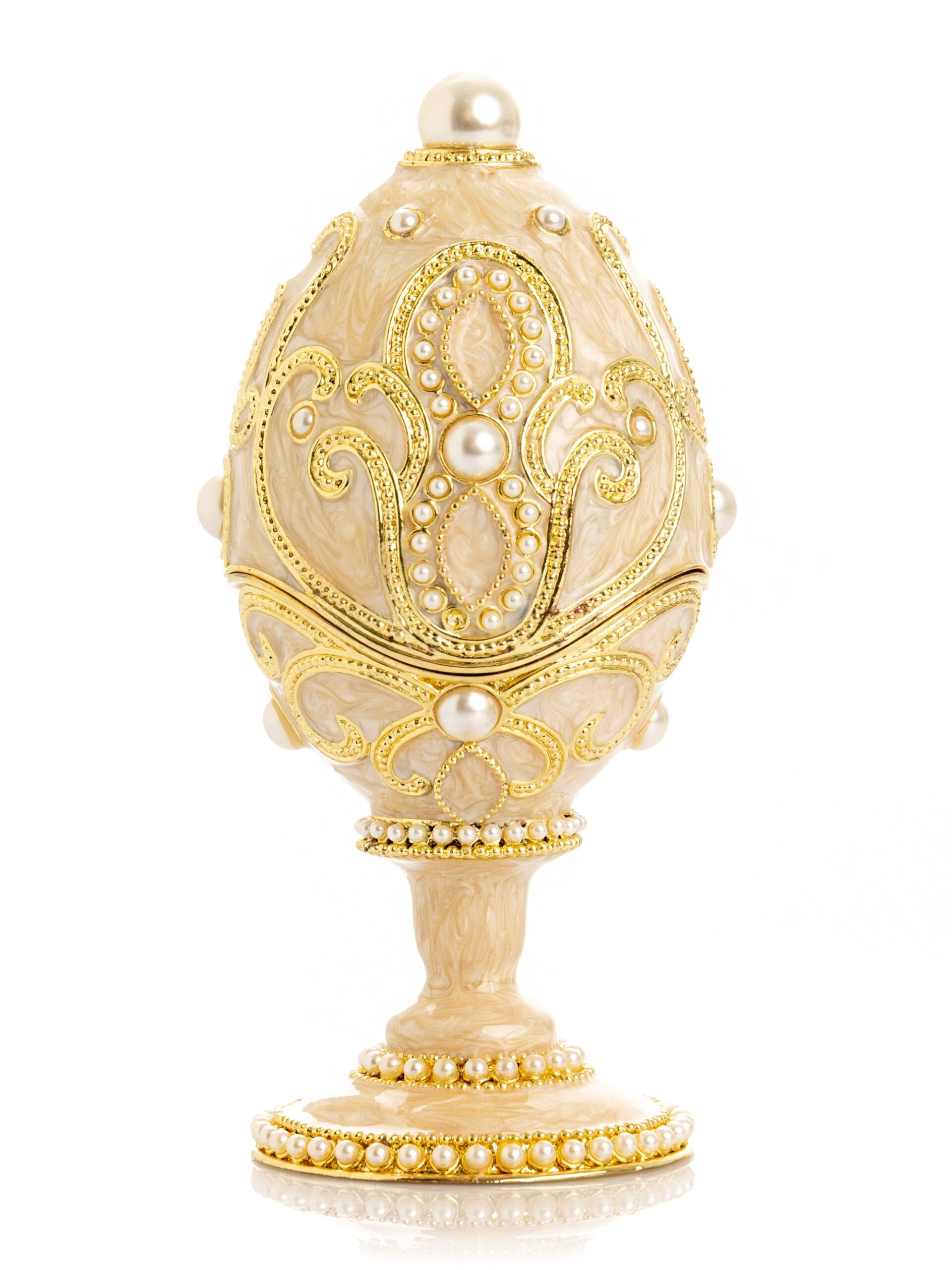 Gold Easter Egg with Pearls Necklace - Image 2